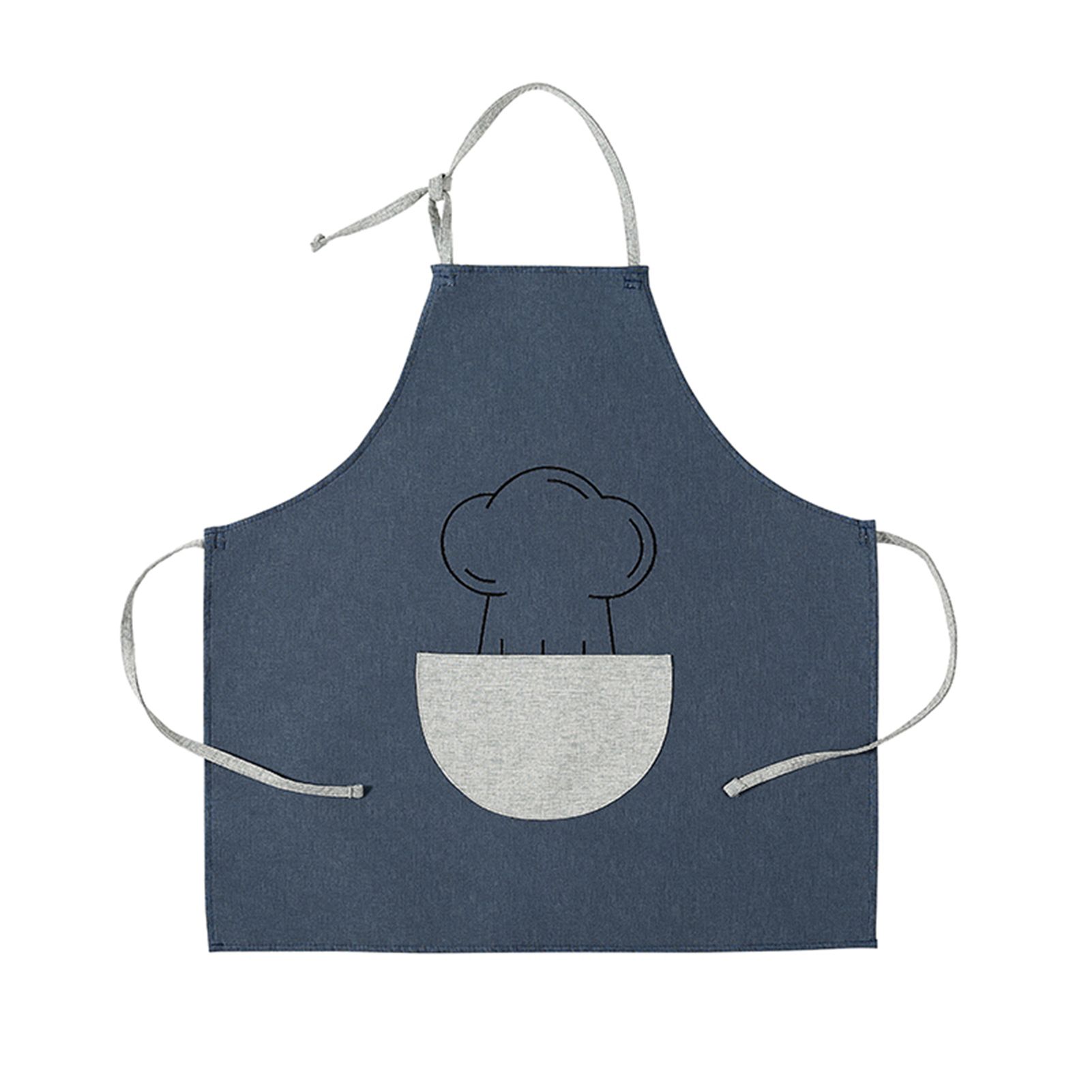 Chef Kitchen Cooking Apron Water Oil Stain Resistant Adjustable Bib Soft Chef Apron with Pocket for Men Women