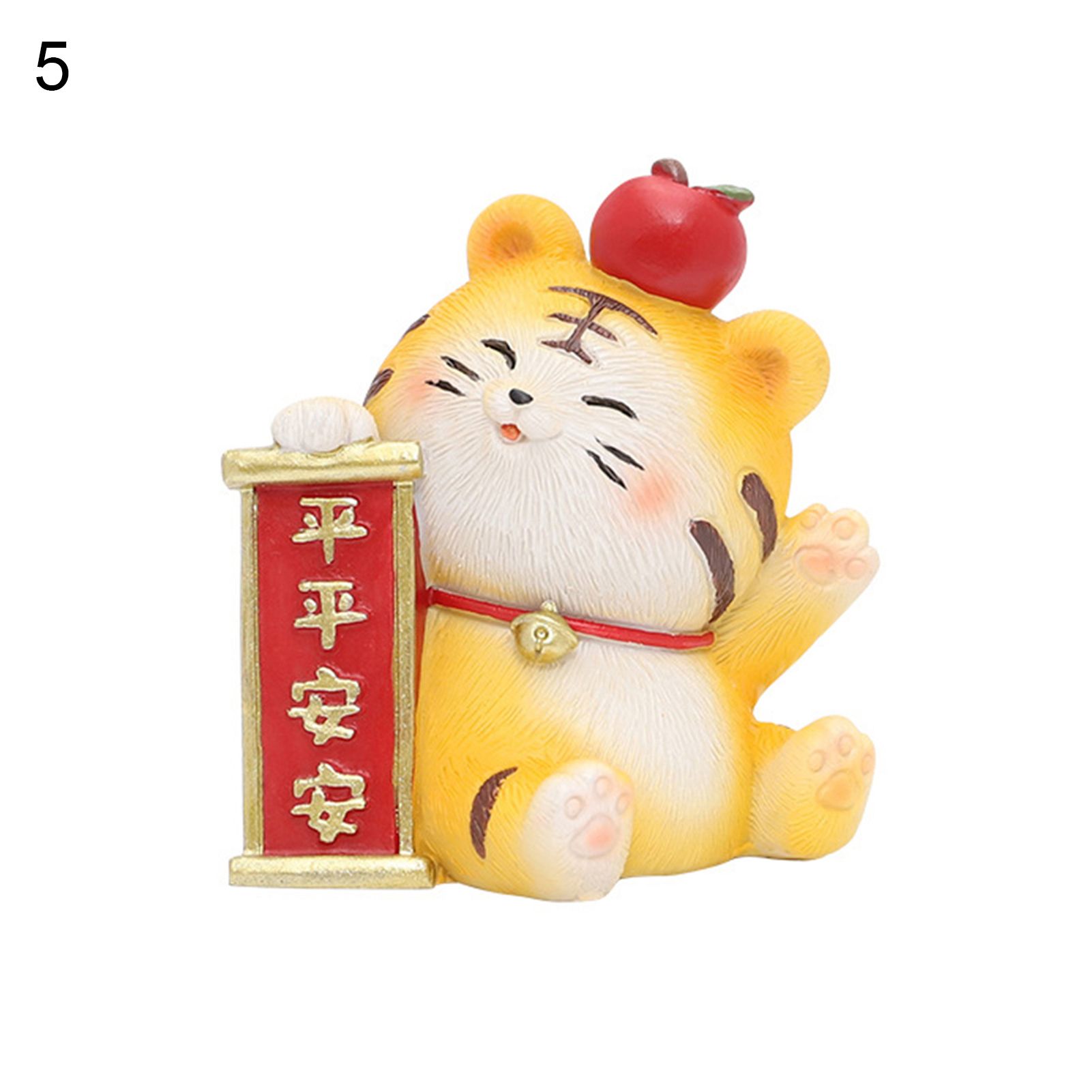Miniature Tiger Statue Multiple Usage Car Center Console Tiger Doll Toy