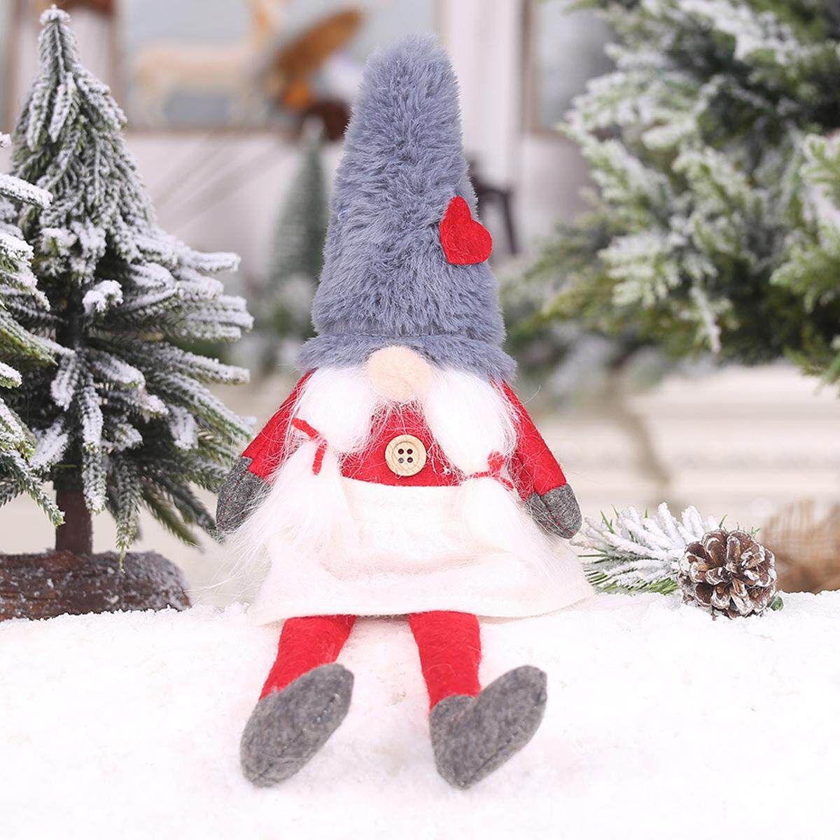 New Santa Claus Christmas Pendant Doll Ornament Home Desktop Decoration Toys Gift