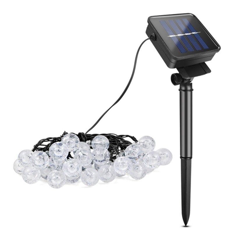Fairy Lamp String 20/50LED StringSolar Energy Bubble Ball Lamp Outdoor Waterproof Festival Decorative Lantern Courtyard Light