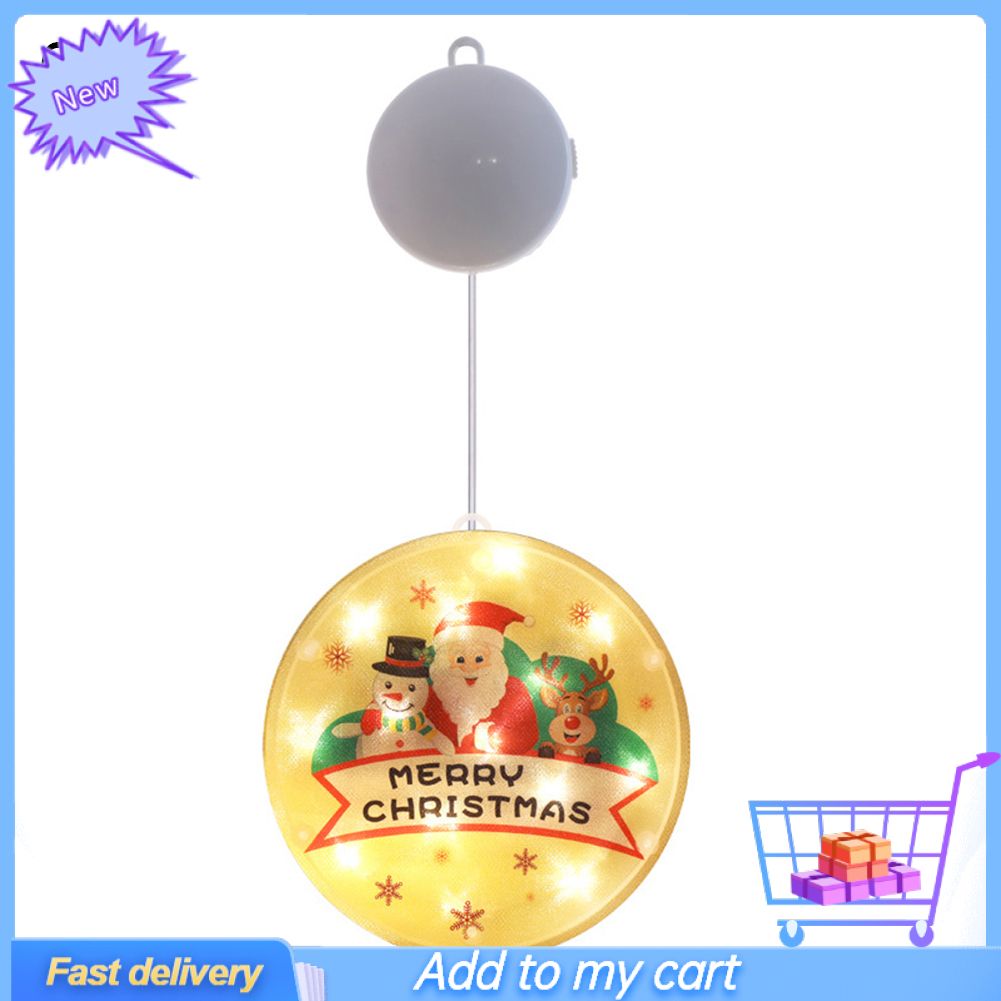 3D Christmas Window LED Pendent Light Hanging Night Lamp Indoor Home Decoration