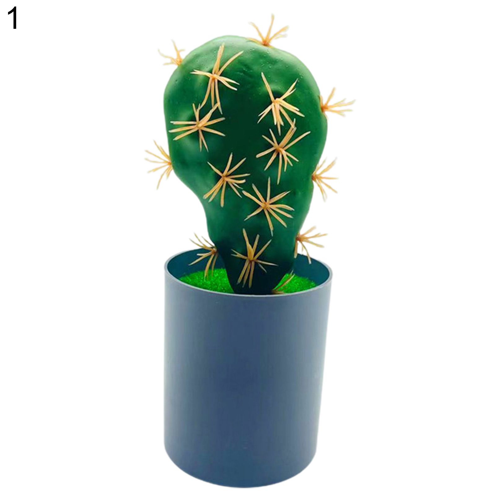 Artificial No Wateg Small Potted Artificial Ctus with Pot