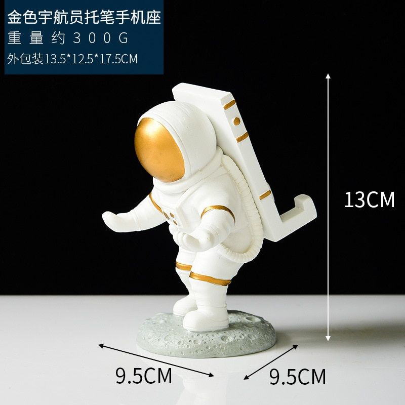 Resin Space Astronaut Ornaments Modern Home Bookcase Desktop Decoration Creative Birthday Gift Spaceman Sculpture Statue Model