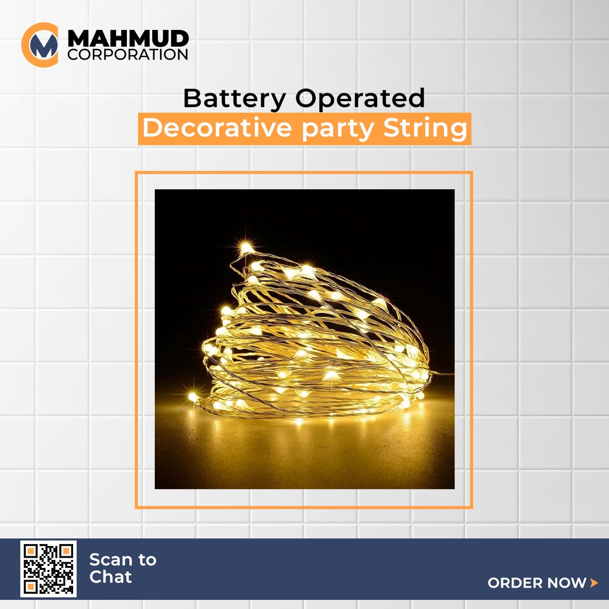 Battery Operated Decorative party String fairy lights for decoration 50 pcs bulb-MHN
