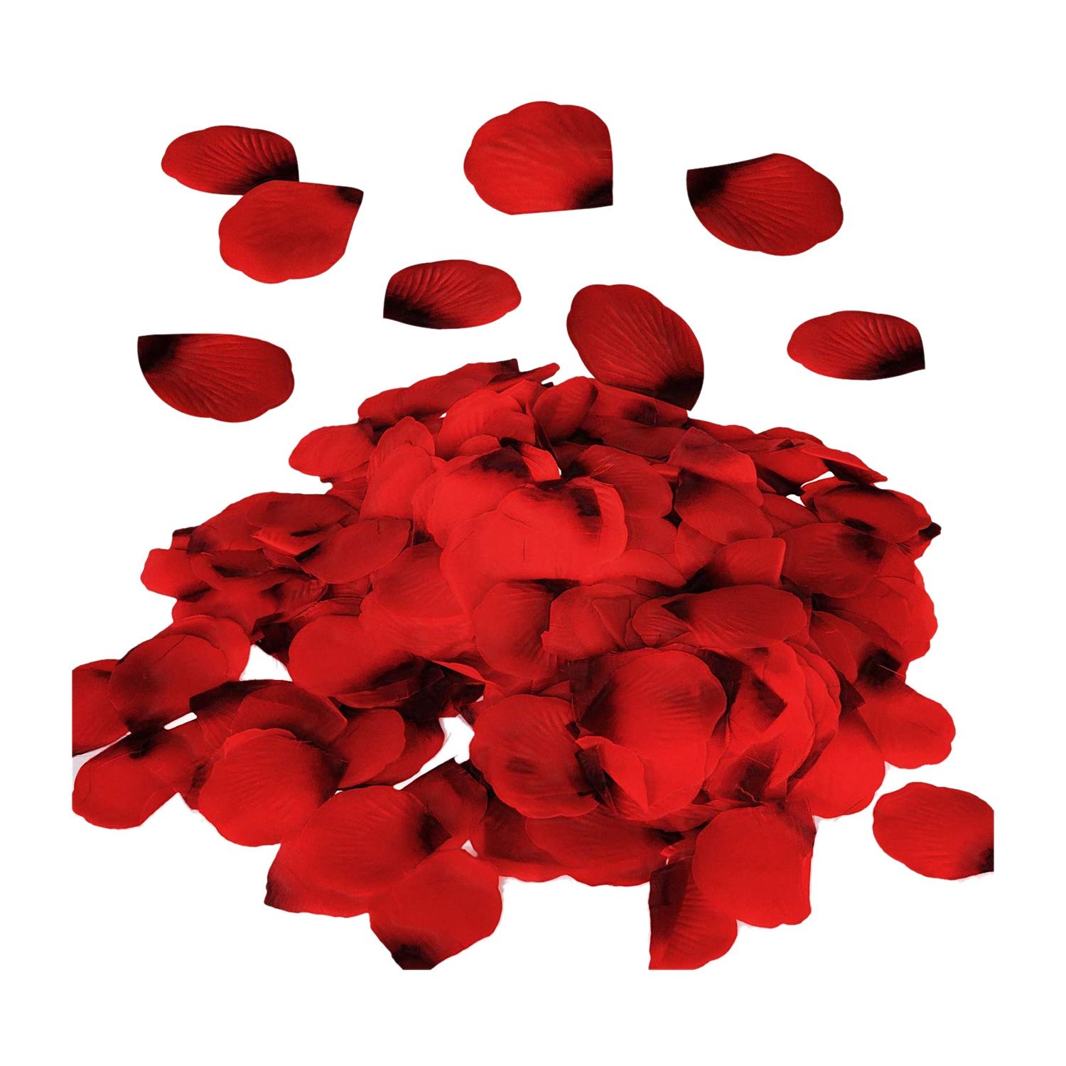 Individual 3000 Pcs Red Flower Artificial Rose Petals for Wedding Aisle, Party Favor & Table, Vase, Home Decoration