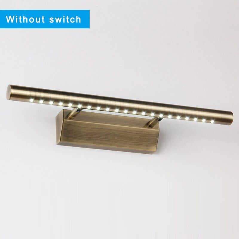High Quality Modern led mirror light Stainless Steel Bronze AC85-265V SMD5050 led bathroom lamp wall mounted indoor light