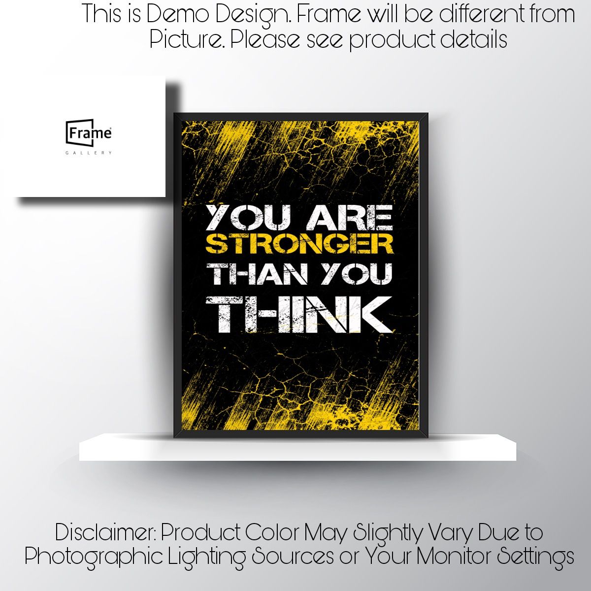 Motivational Wall Art Frame / Inspirational Photo Frame for Home Decor