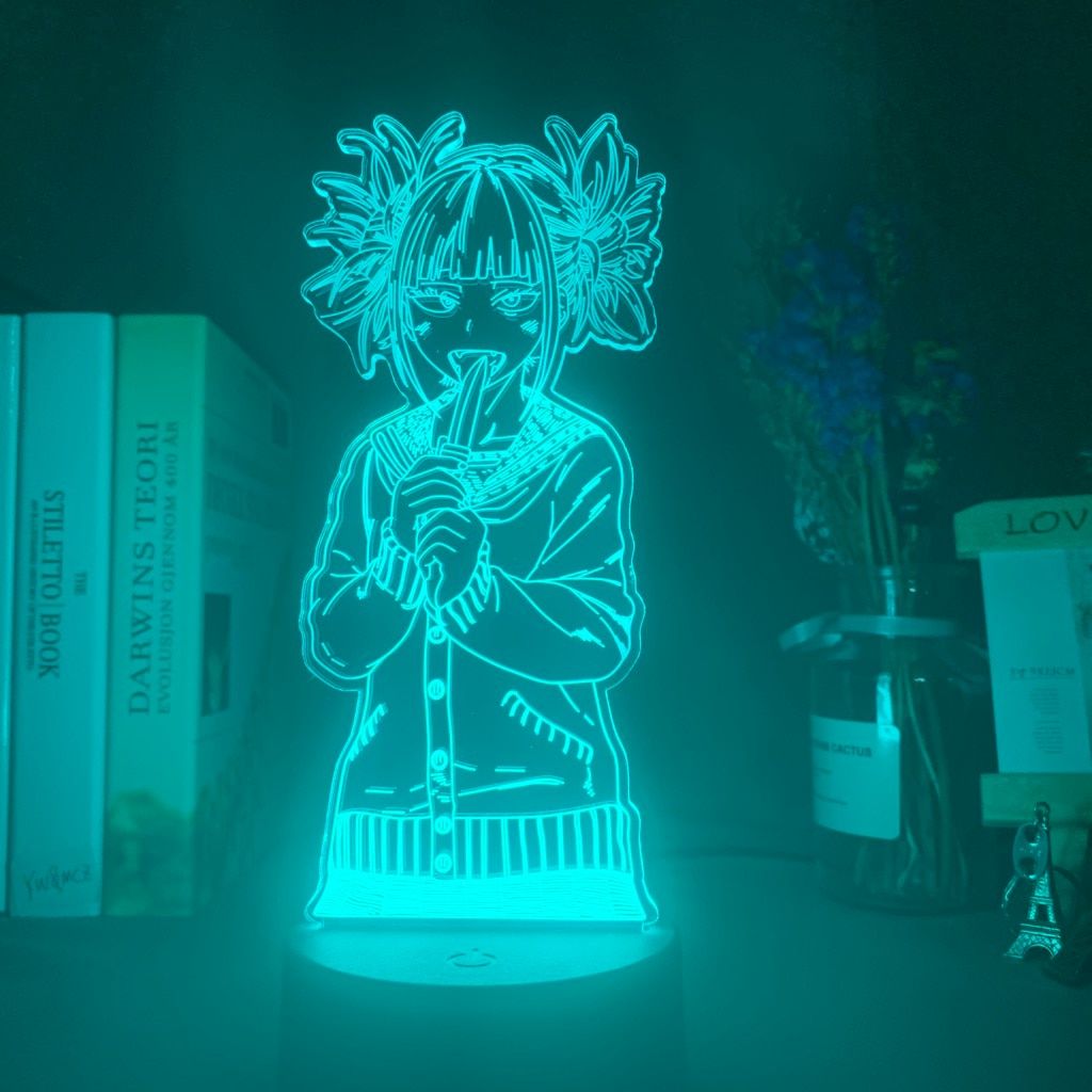 Led Night Light My Hero Academia Toga Himiko Figure Gift Nightlight for Kids Bedroom Decoration Light Bedside Table 3d Lamp USB