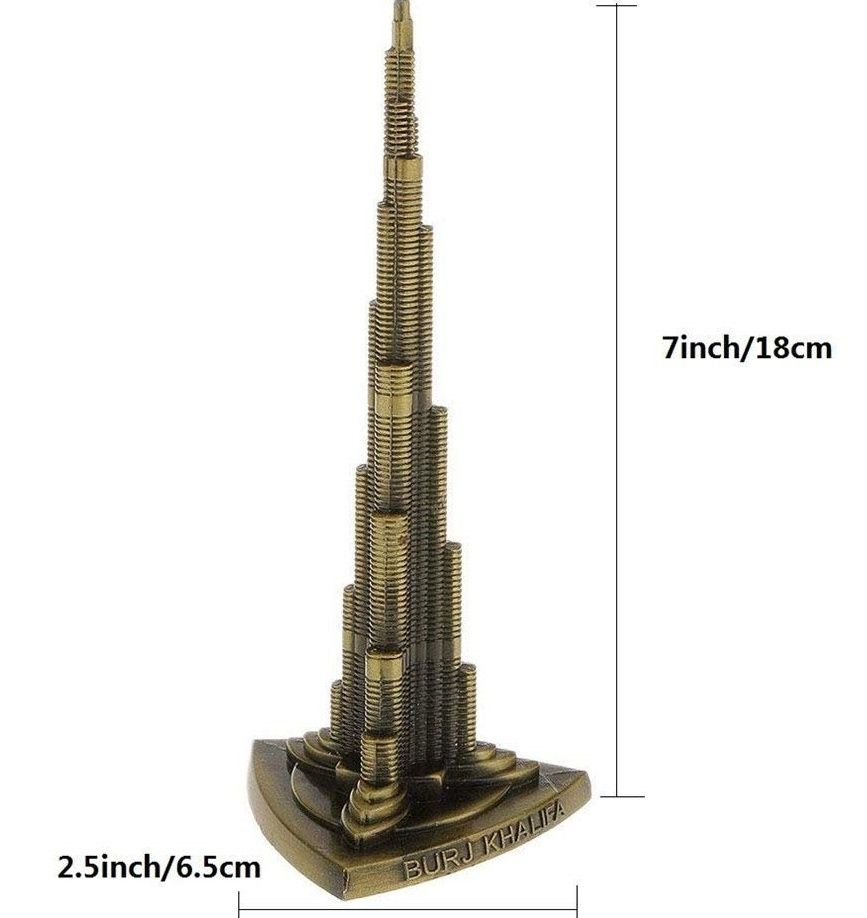 The Burj Khalifa Tower Model Figurine Architecture Decor