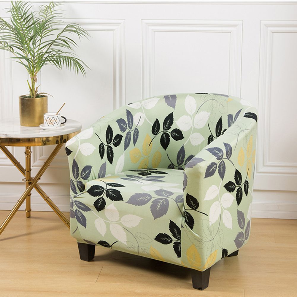 Yfashion Chair  Slipcover Printed Stretch Armchair Elastic Bottom Sofa Furniture Protector 65*90cm color:love e