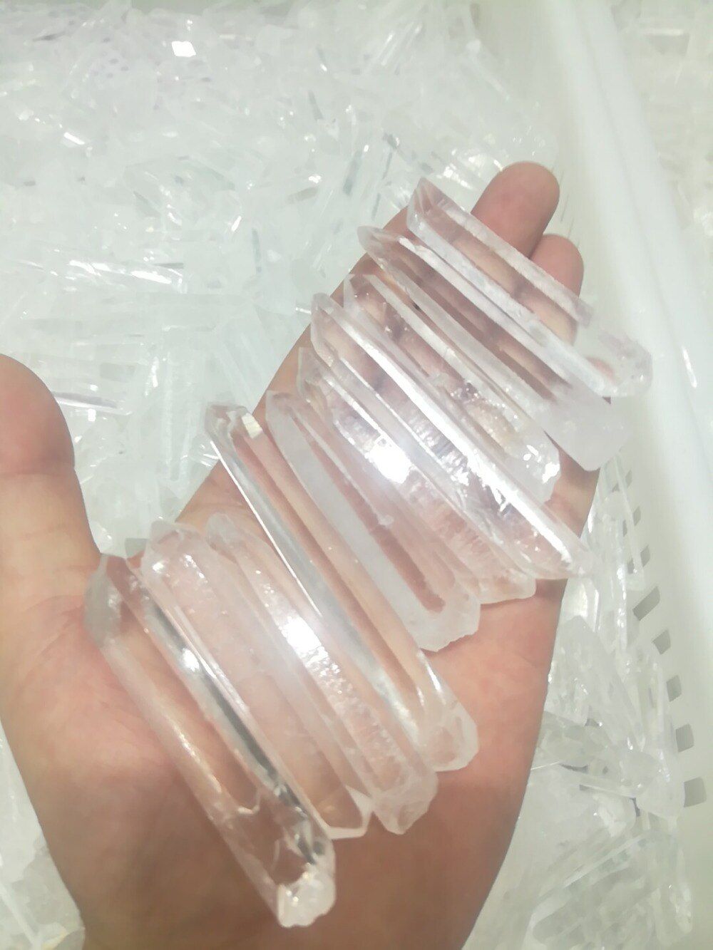 drop shipping 10 pcs clear quartz crystal specimen reiki healing rough gemstone crystal point meditation for making jewelry
