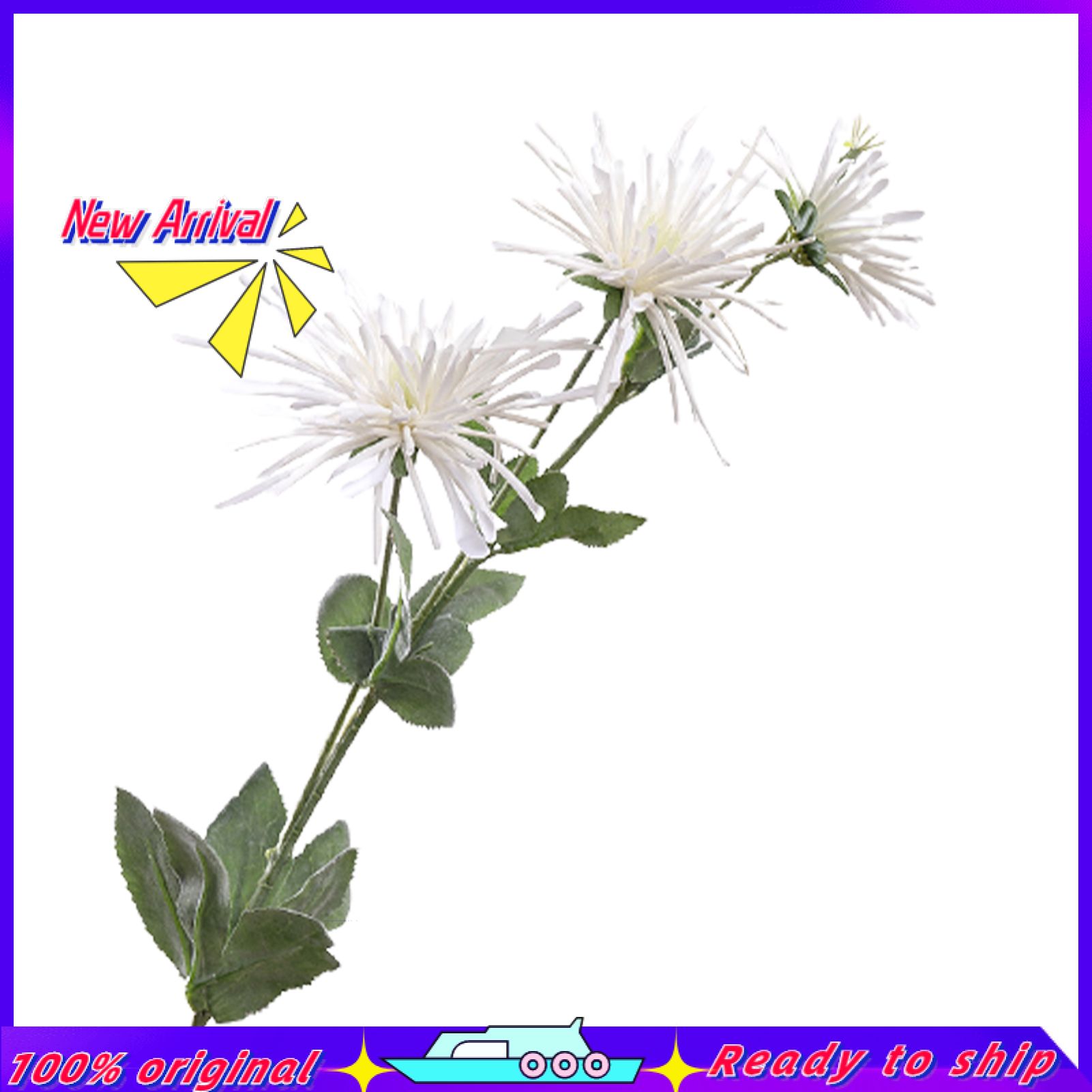 Artificial Flower Eco-friendly Eye-catching Faux Silk Flower Simulation Chrysanthemum Wedding Decor for Engagement