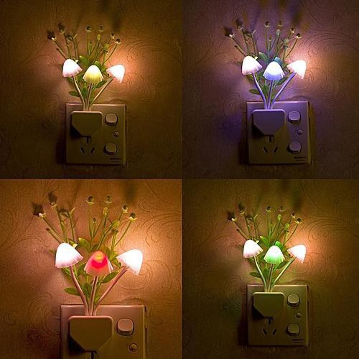 Romantic Colorful LED Mushroom Night Light