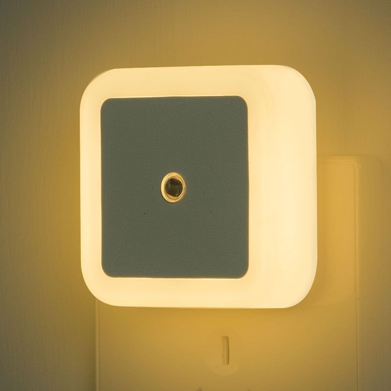 Update Wireless Sensor LED Night Light EU US Plug Mini Square Night Lights For Baby Children Living Room Bedroom Lighting Lamp