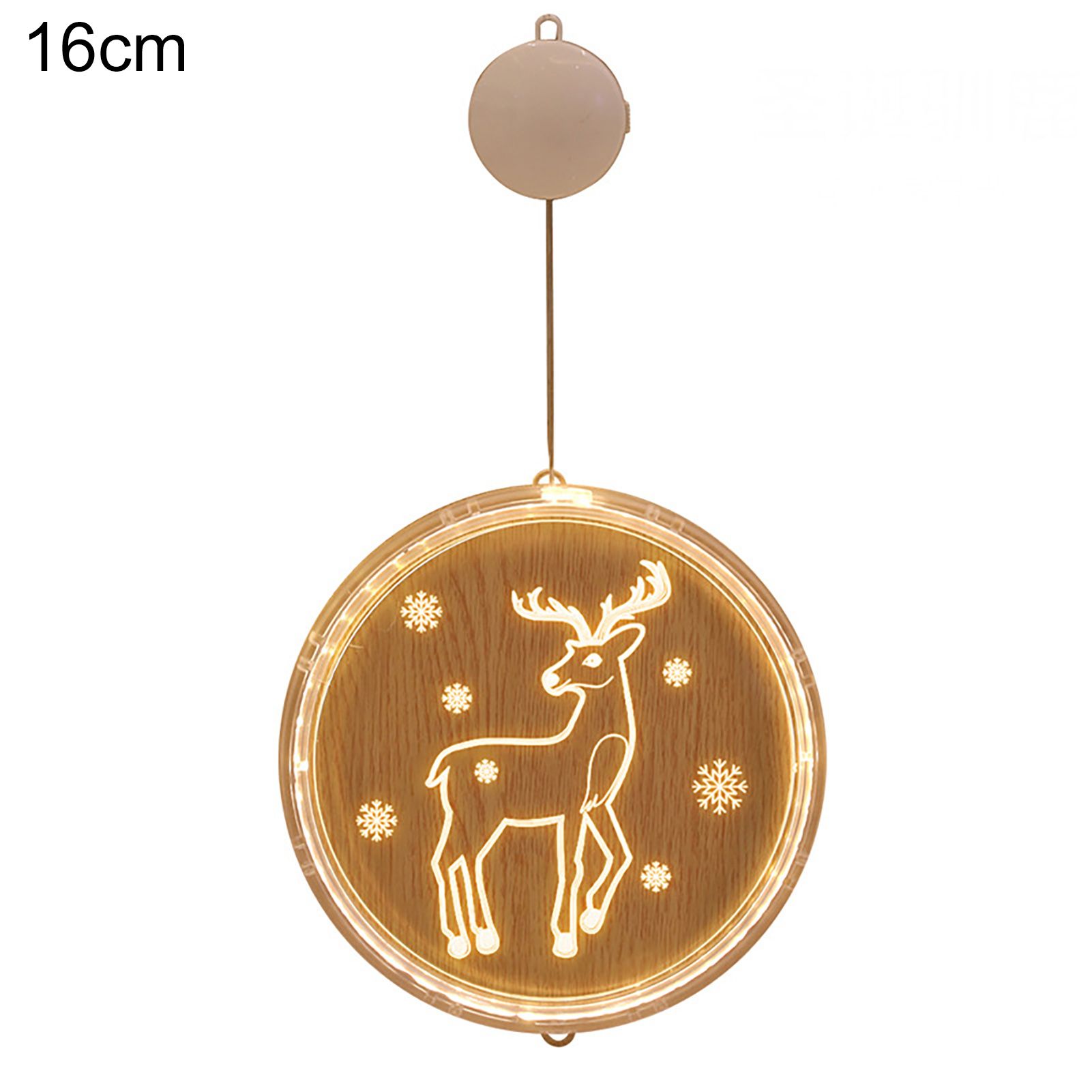 Christmas Light Decorative Waterproof Adorable Christmas LED Suction Cup Lamp Ornaments for Home