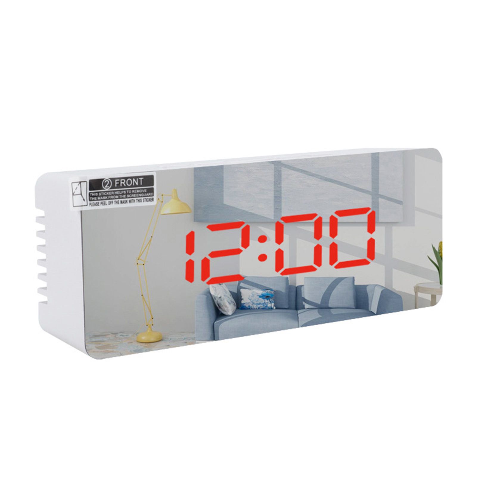 piece Porle Rectangle Alarm Clock