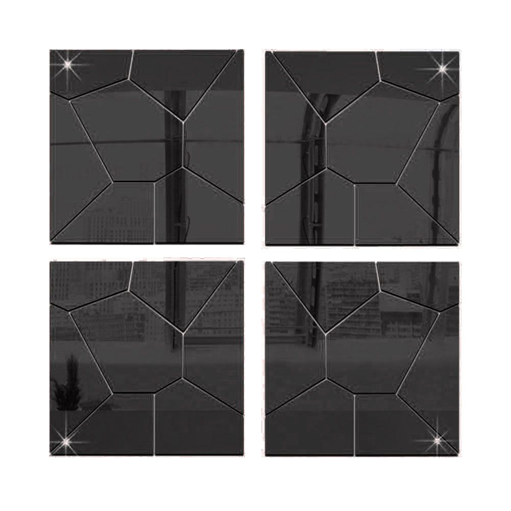 20x20cm Mirror Effect Adhesive Wall Sticker DIY Background Decals