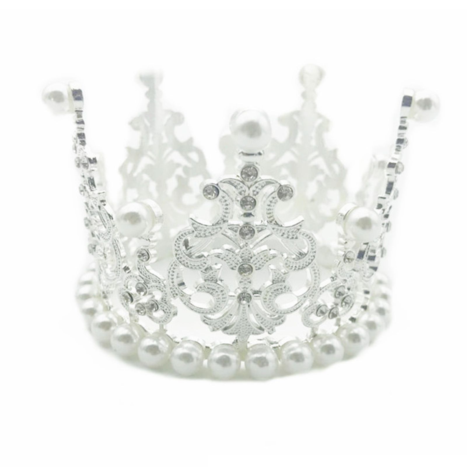 Cake Crown Topper Cute Metal Exquisite Baking Crown Ornament