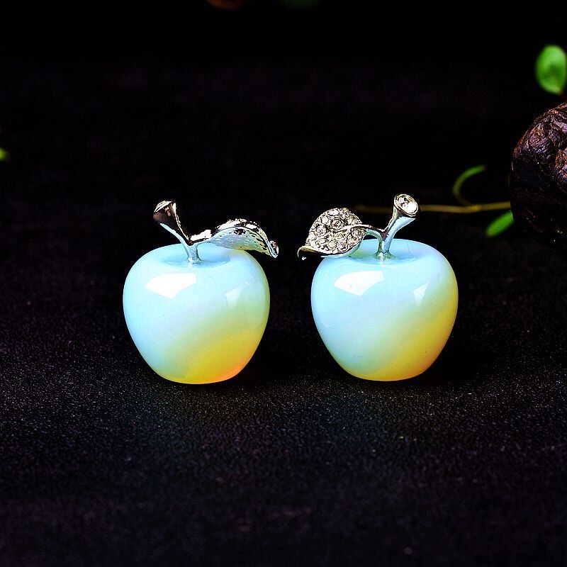 1PC natural stone crystal rose quartz apple decorative crystal quartz natural healing Gem modern home decoration Christmas Gifi