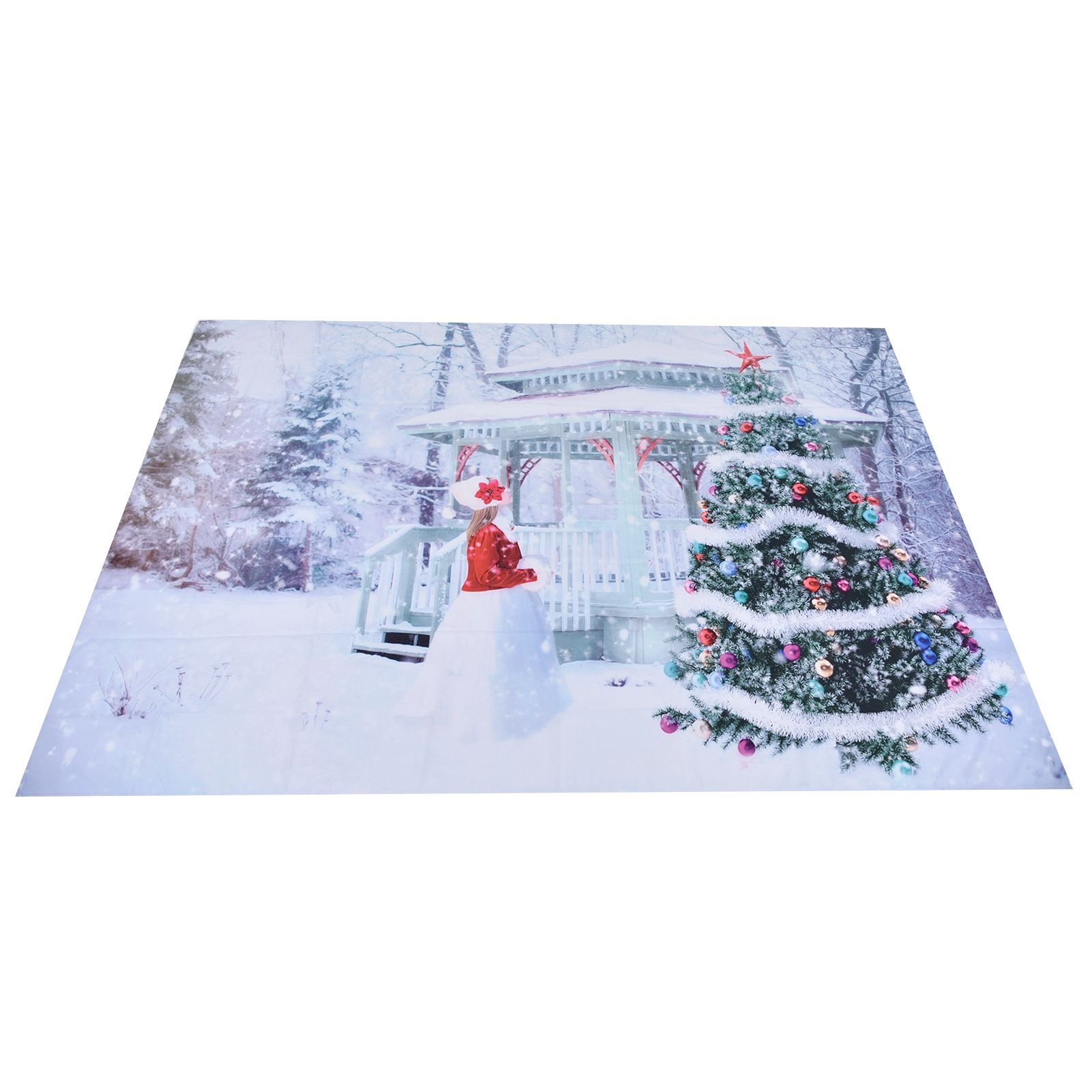 Aesthetic Tapestry Tapestries Christmas Pattern Exquisite Workmanship Background Decoration for Bathroom