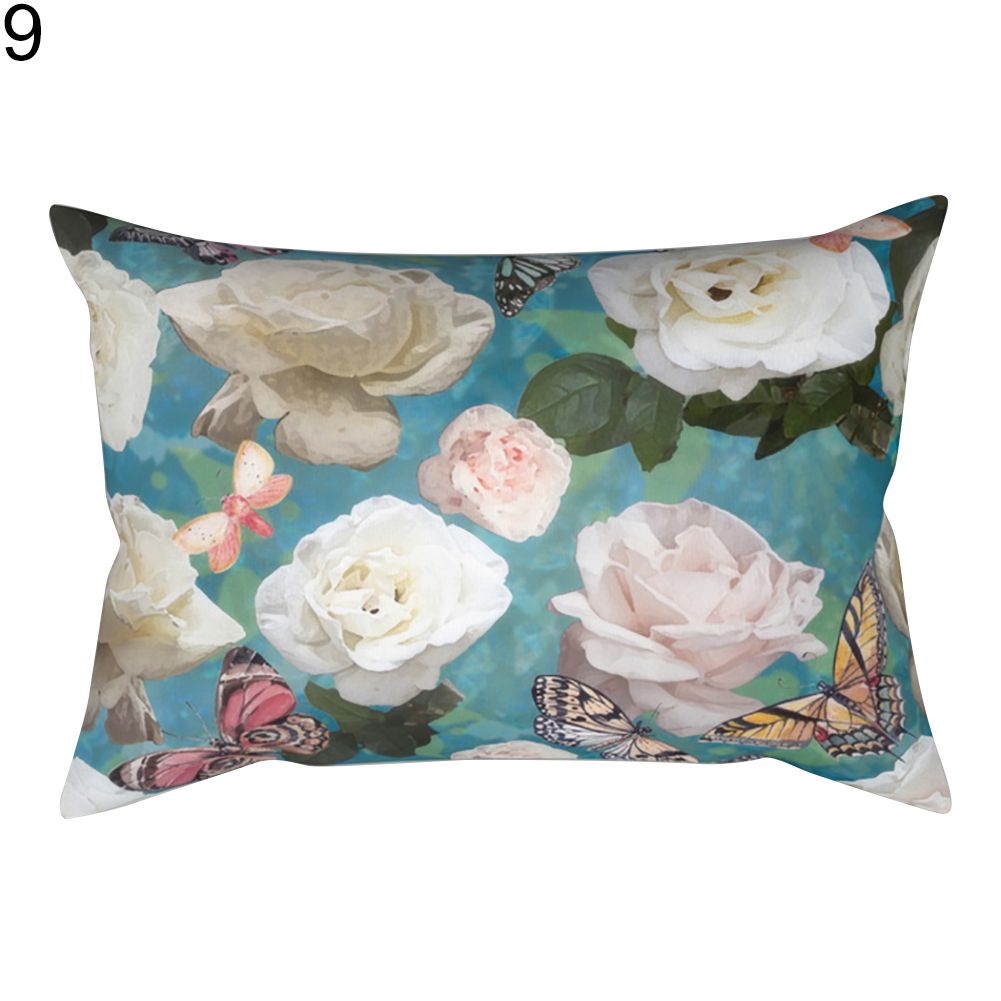 30x50cm Decorative Rectangle low Case Bird Flower Heart Sky Cushion Cover