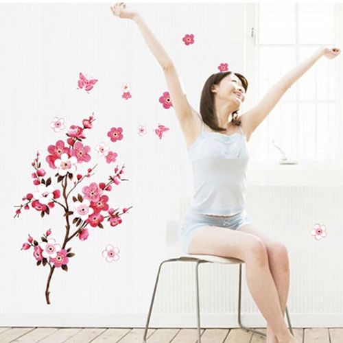 Removable Winter Plum Flower Wall Sticker Home Decal Living Room Art DIY Decor