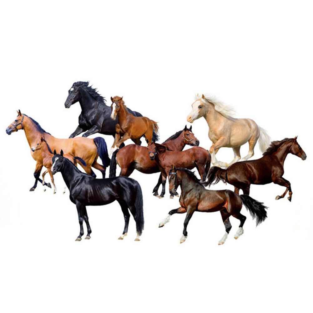Horse Pattern Wall Art Sticker Living Room Bedroom Home Office Decoration Decal