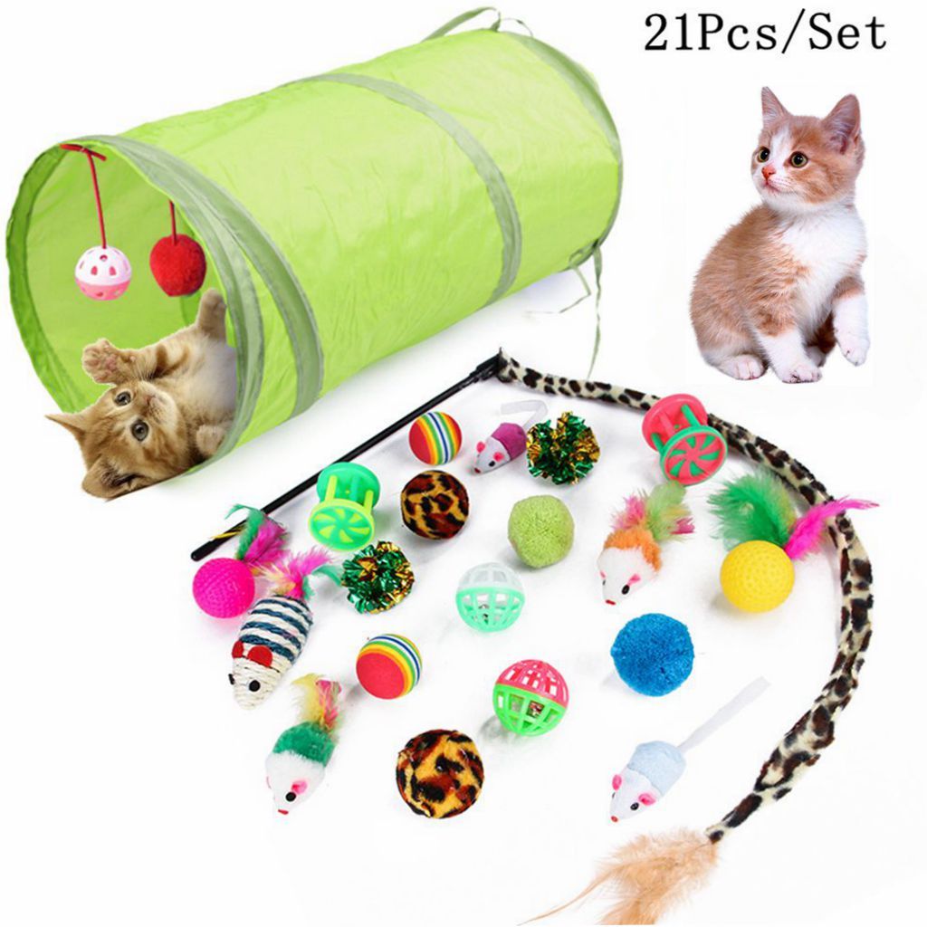Yfashion 21Pcs/Set   Channel Ball Plush oys Set for Pet