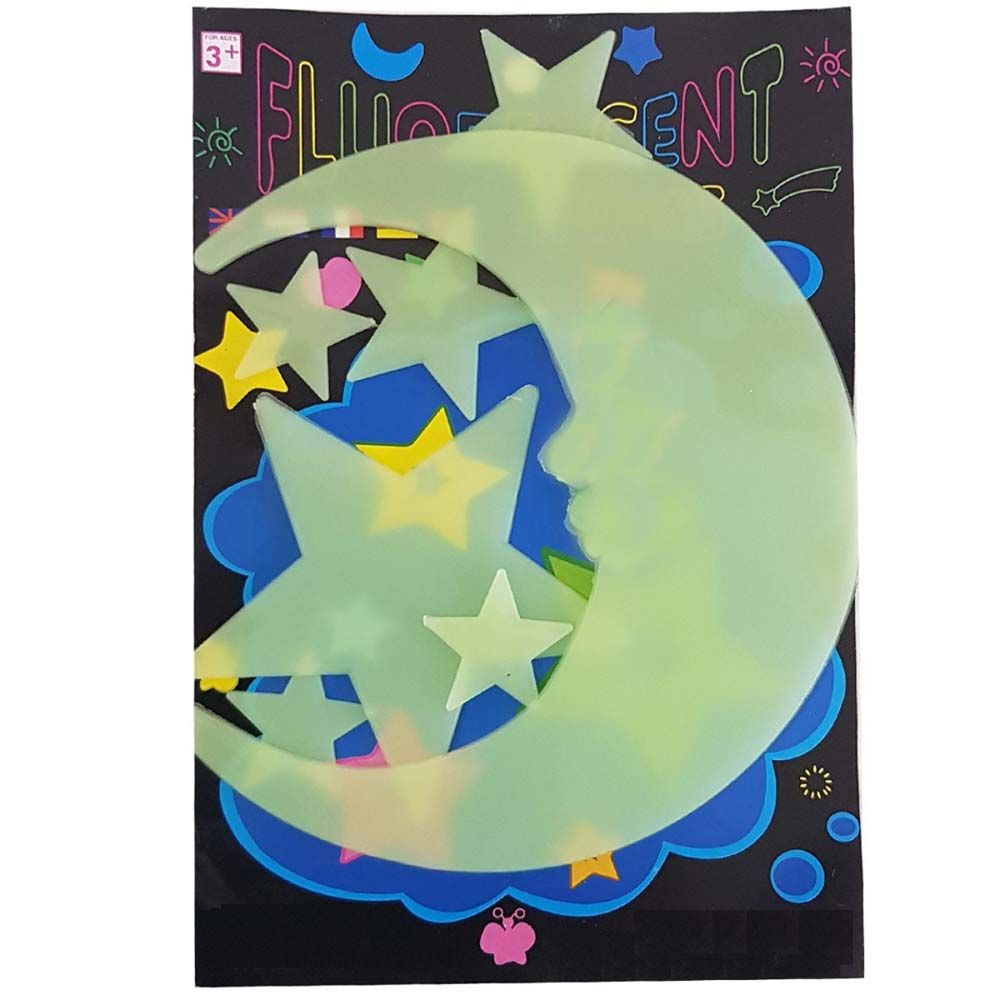 3D Wall Decor Whisper Radium Stickers For Bedroom Living Room Stickers Glow In The Dark Romantic Night Mood