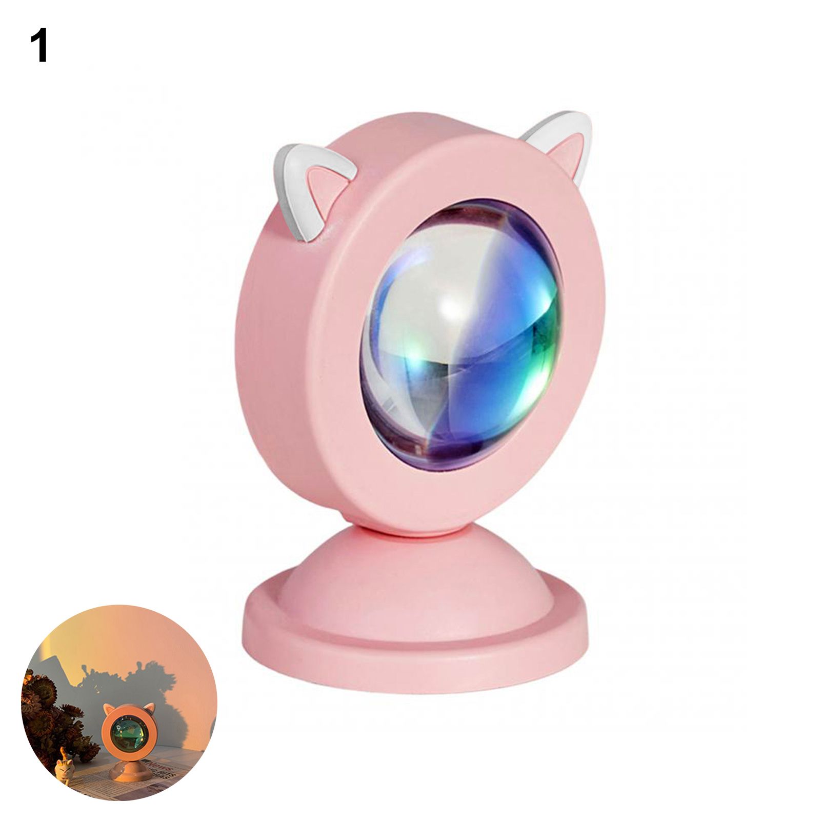 Sunset LED Lamp Porle Rainbow Decorative Lamp Projector