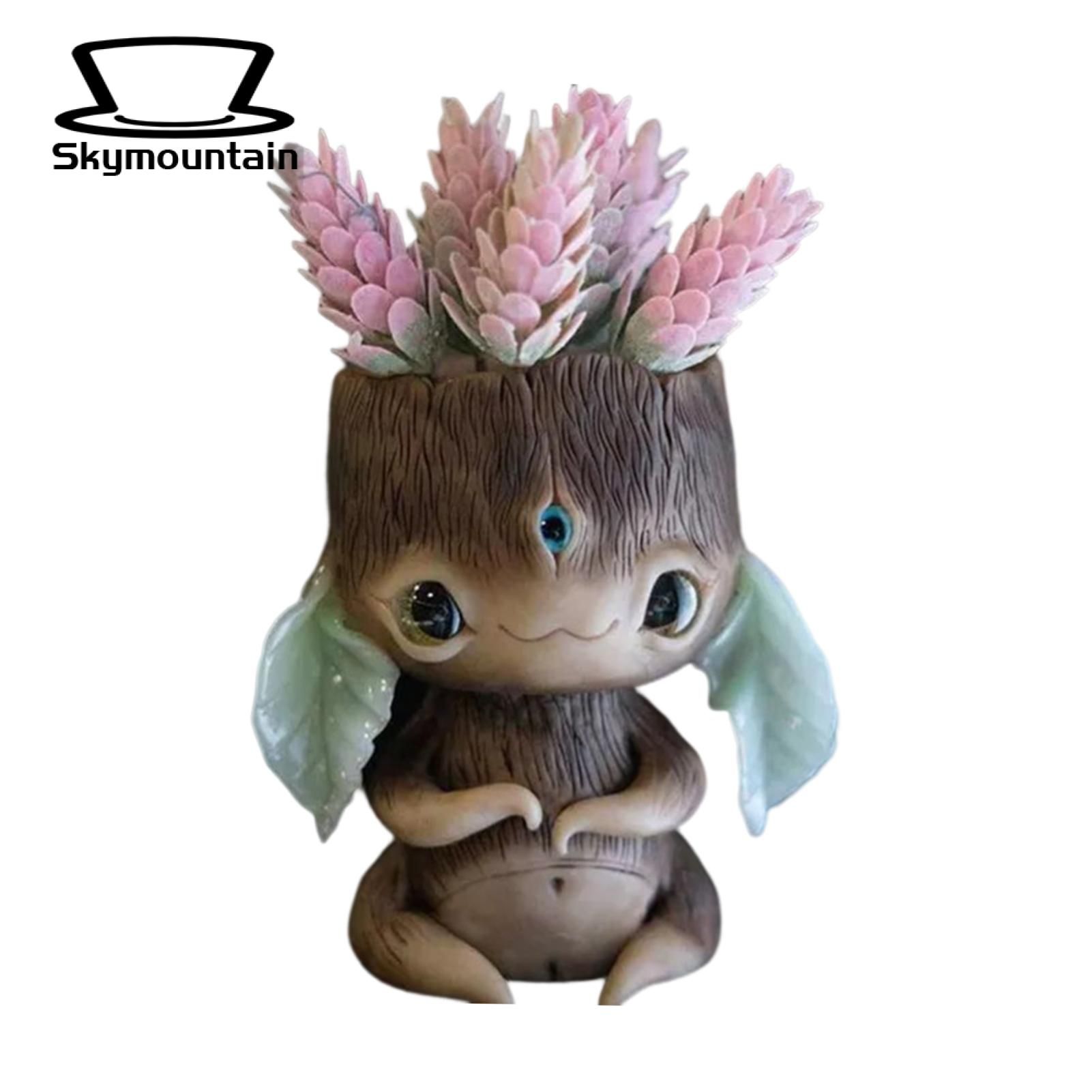 Resin Figurine Adorable Cute Fairy Garden Succulent er