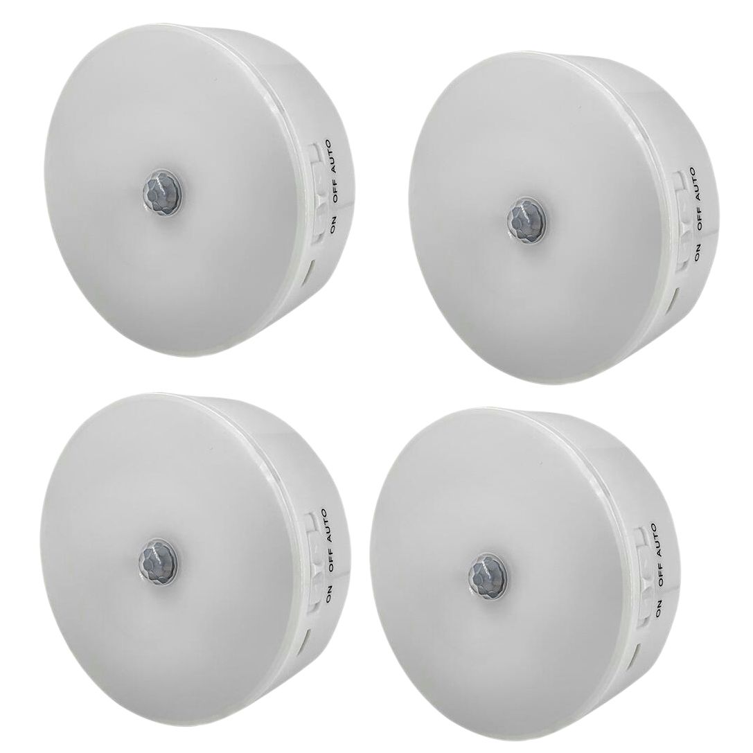 Motion Sensor Night Light,LED Night Light,USB Operated Light,Wall Stick Night Light,for Closet,Hallway, Warm Color