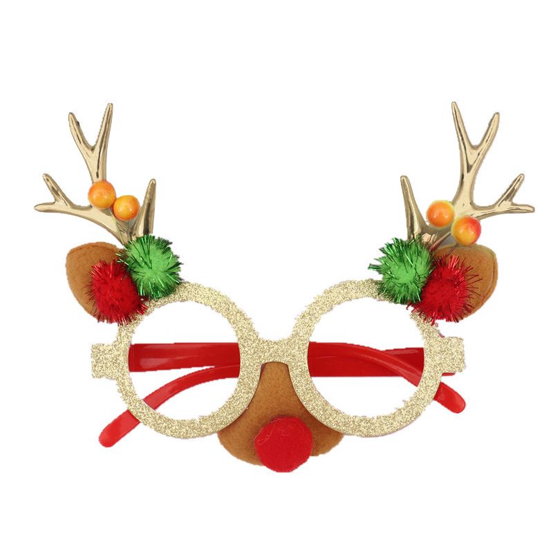 Christmas new creative antler glasses party atmosphere decoration supplies children's prize gifts for Christmas