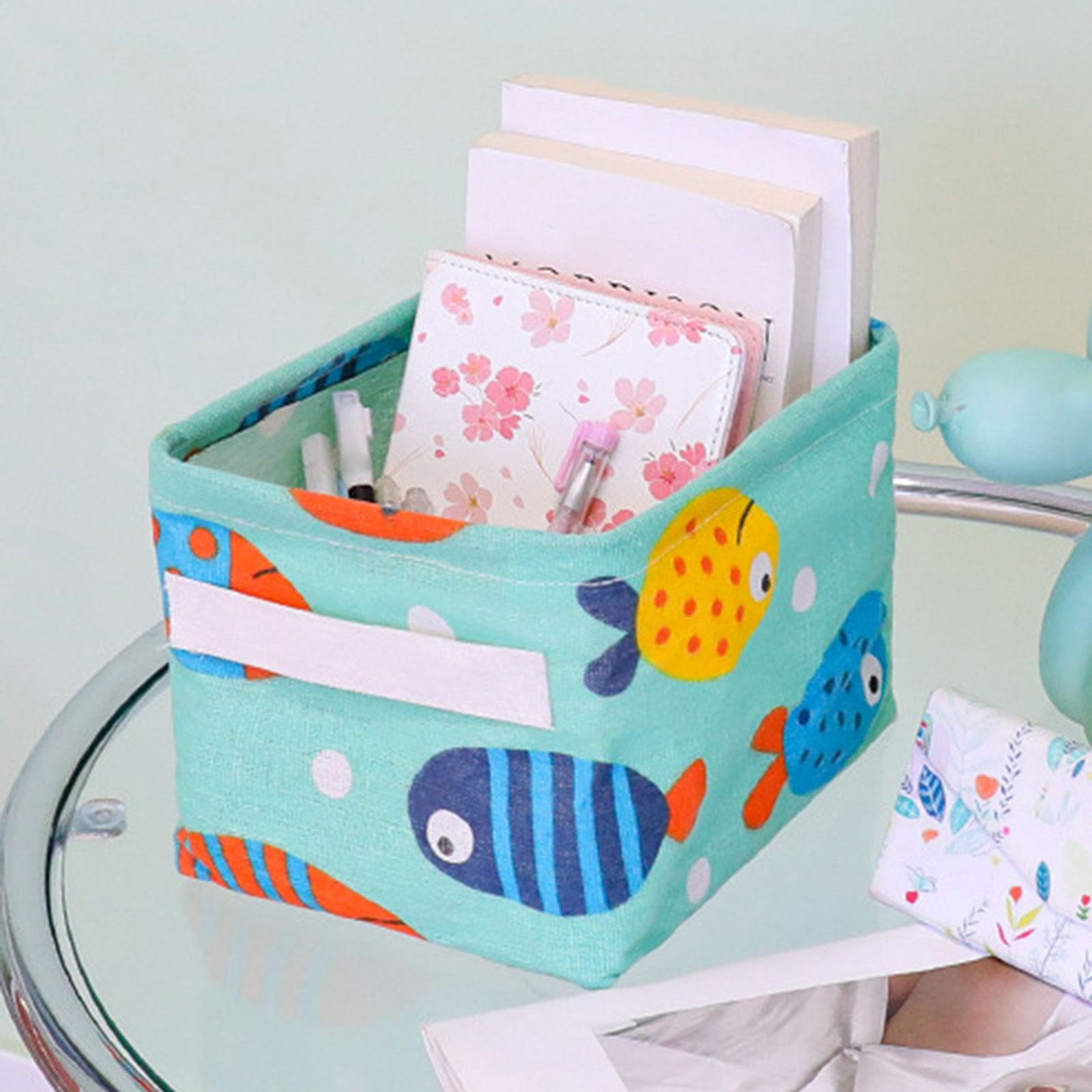 Pencil Cup Soft Texture Eye-catching Cute Pattern Cosmetic Stationery Organizer Holder