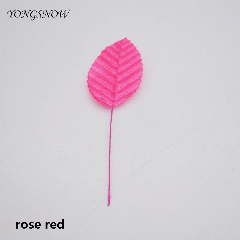 40pcs/lot Artificial Leaves High Simulation Leaves Silk Flower for DIY Party Wedding Decoration Scrapbooking Flower Supplies
