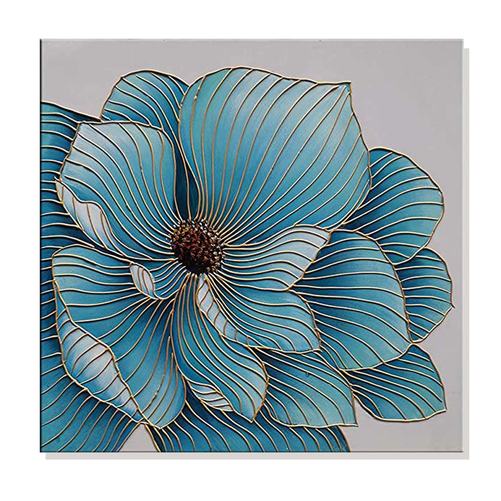 1PCS Fortune Tr-ee Style Wall Decor 100% Hand-painted Modern Beautiful Painting Art for Living Room Bedroom Home Wall Decoration 39.4*19.7*0.1in