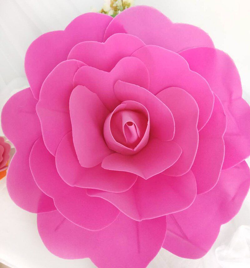 30cm giant foam rose artificial flower wedding party decoration flower home decoration artificial decorative peony flower wreath