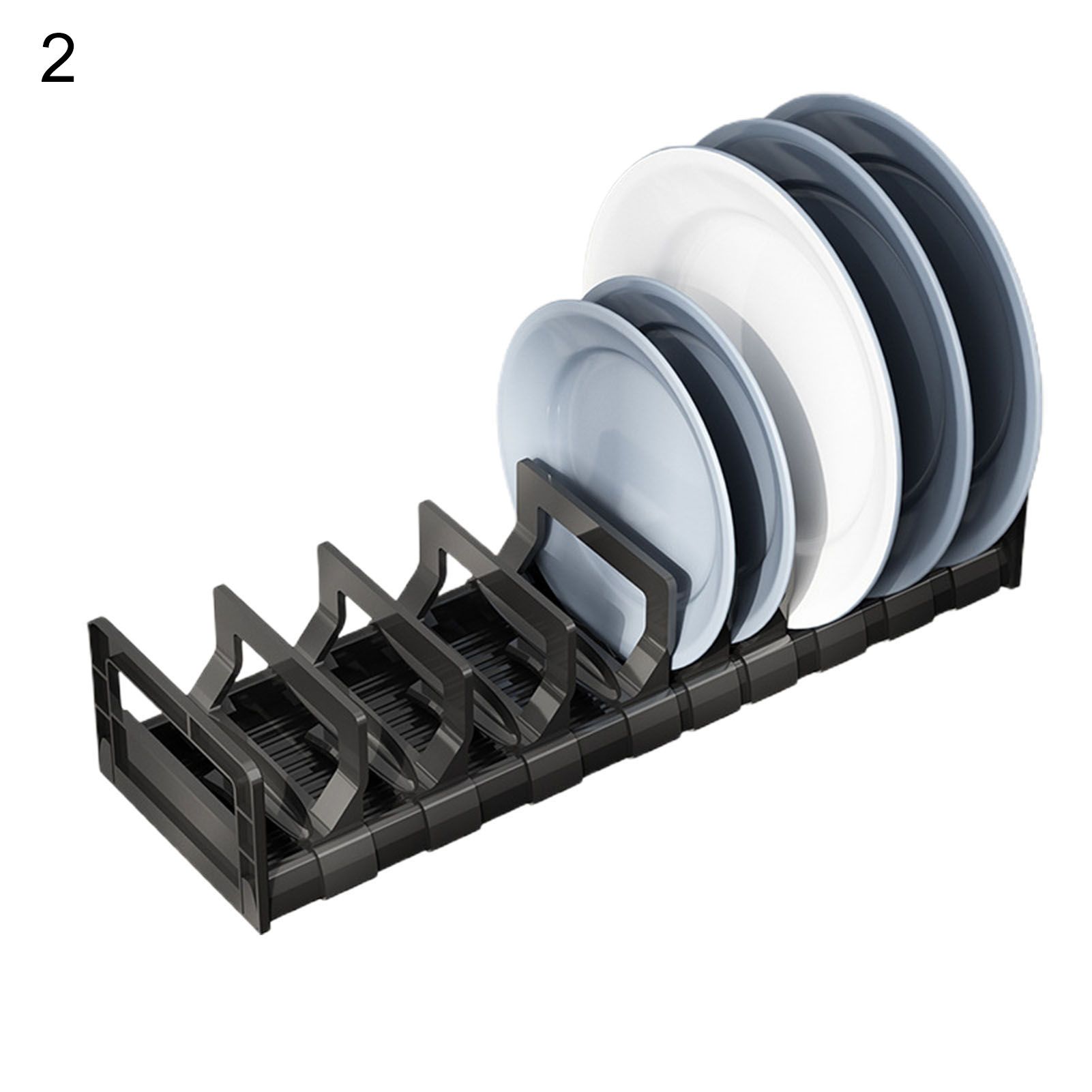 Adjustable Dish Rack Wide Usage Space Aluminum Built-in Dish Drying Rack Household Supplies