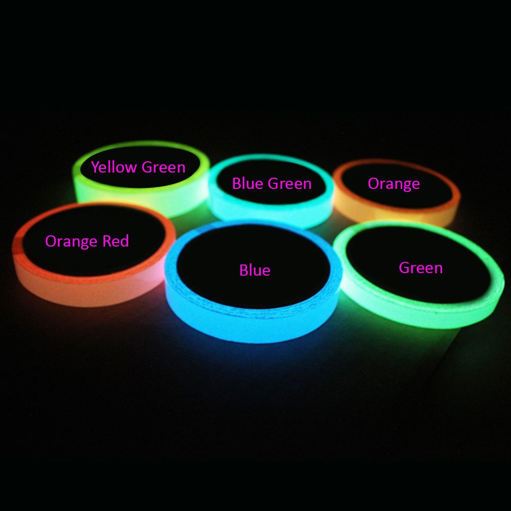 Yfashion nous ape nous Strip Stage Warning Light ape Fluorescent Sticker Models:een 1 cm wide and 3 m long