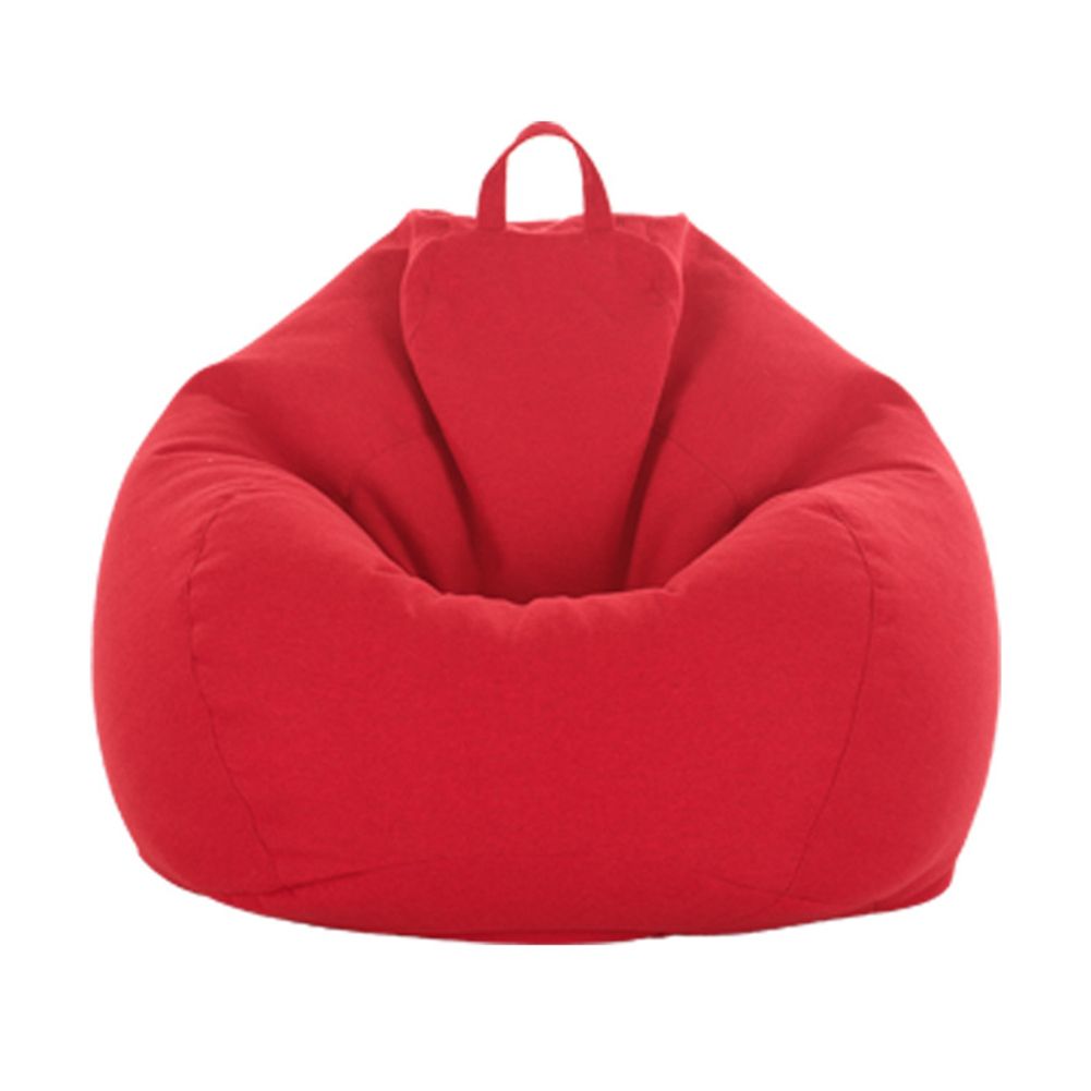 Fashion Solid Color Cloth Lazy Lounger Bean Bag Chair Seat Sofa Cover Home Decor