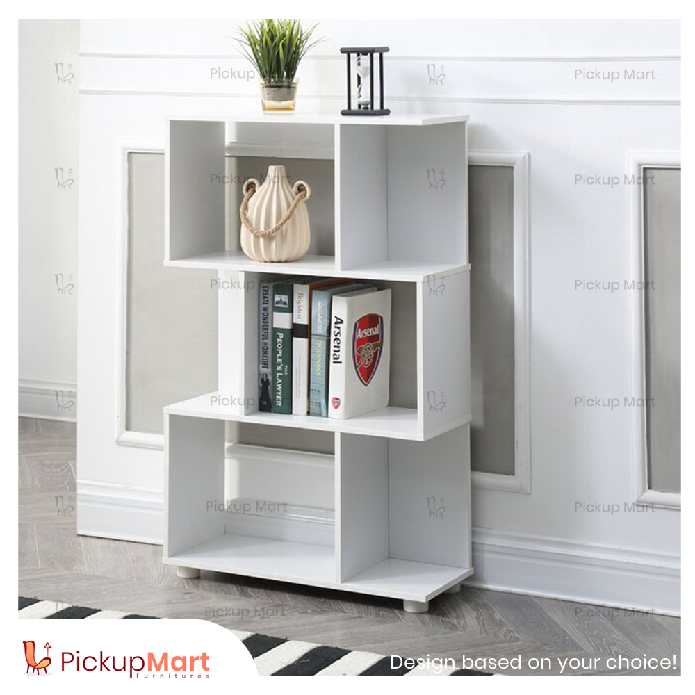 Laminated Board Book Shelf | Showpiece Rack | Living Room furniture | BS - 23