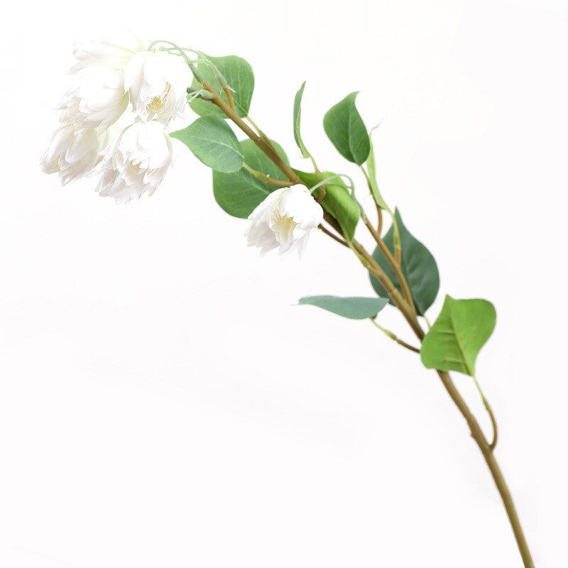 Beautiful Snow lotus flower branch silk Artificial Flowers Wedding Decoration home table centerpiece decor fleur artificielle