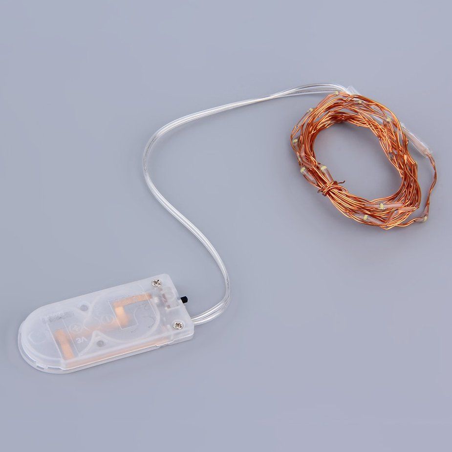 2m 20 LEDs on  Operated LED Copper Wire String Fairy Lights Party