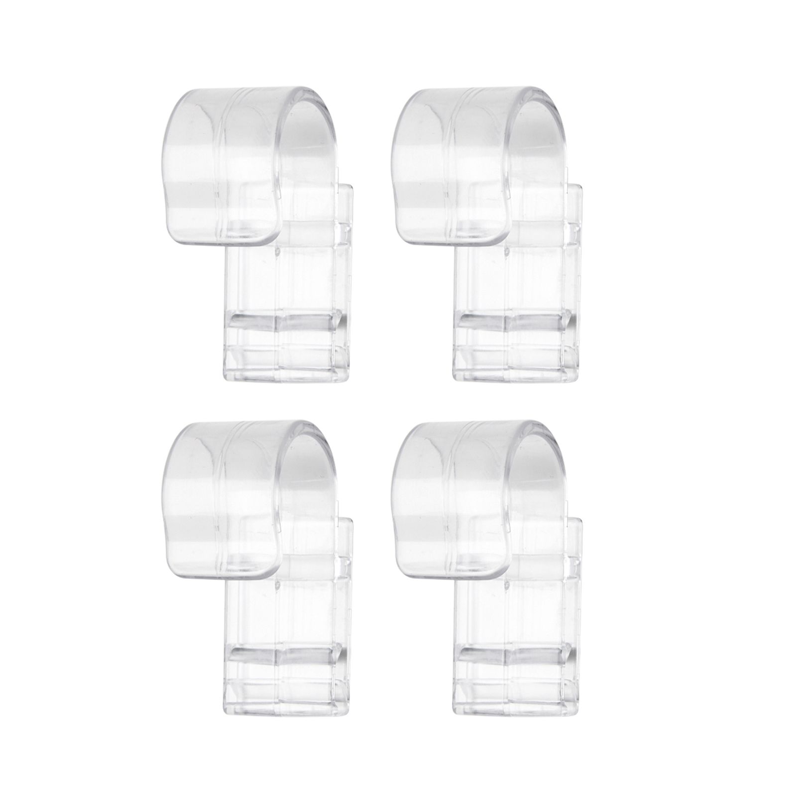 4Pcs Anti-slid Sturdy Hook Clip Plastic Practical Annular Clip Hanger for Home