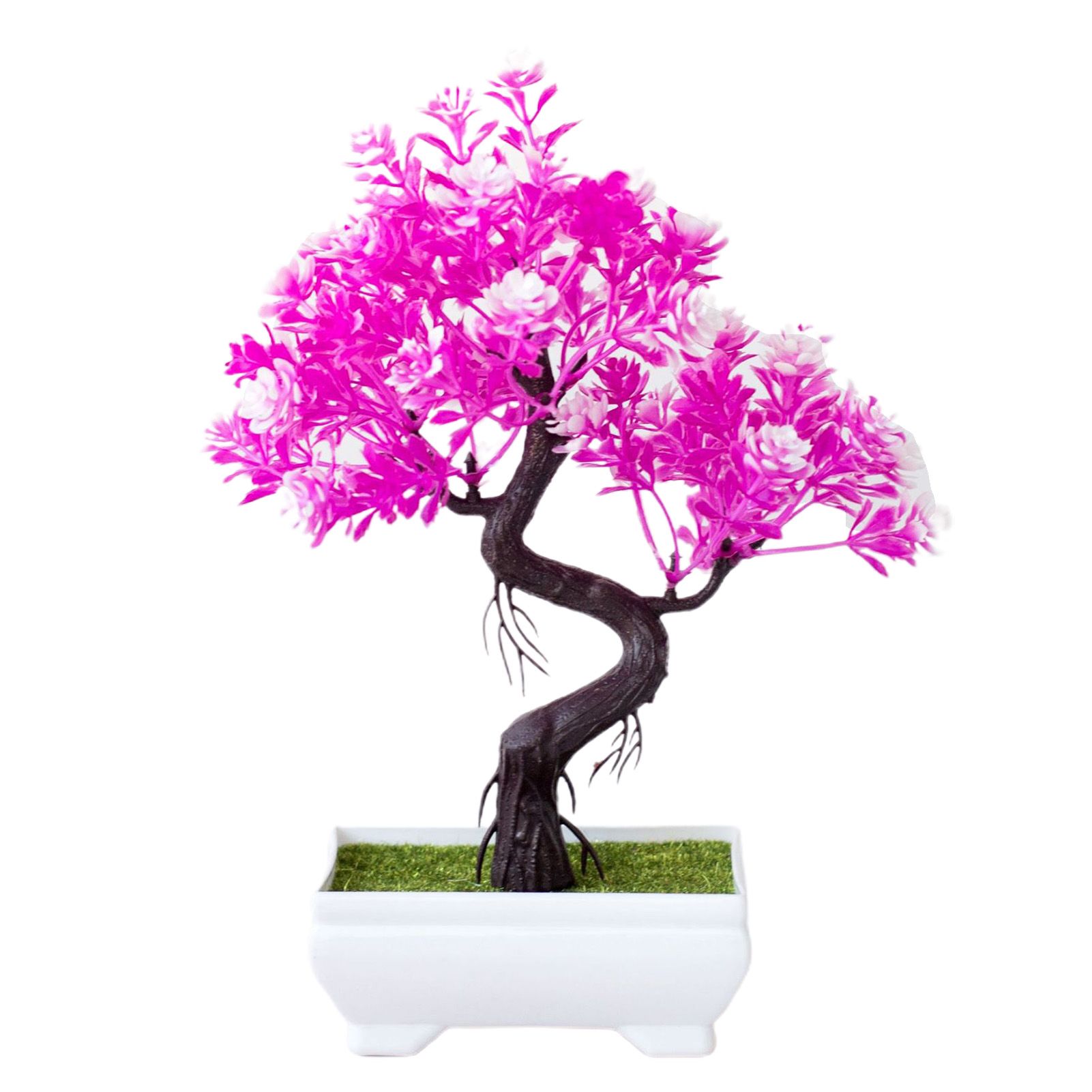 Artificial No Withering Decorative Beautiful Faux Flower Bonsai