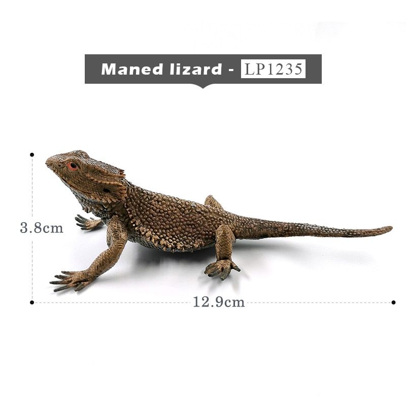 Komodo Dragon Lizard Wolf Sloth Bird Fox  Model Figurine Home Decor Miniature Fairy Garden Decoration Accessories