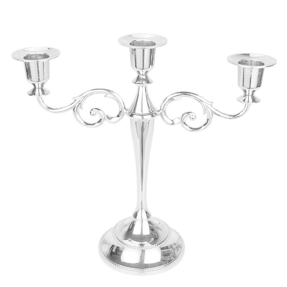 Metal 3/5-Arm Candle Holder Candlestick Romantic Dinner Holiday Wedding Decor