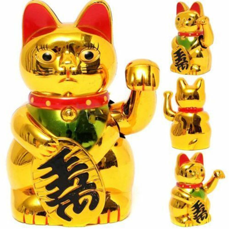 Maneki Neko Cute Lucky Electric Craft Art Home Shop Hotel Drop Ship