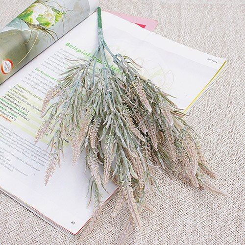 7 Branches Foxtail Lagurus Artificial Flowers Lavender Autumn Home Hotel Decoration Wedding Bridal Bouquet Fake Flowers