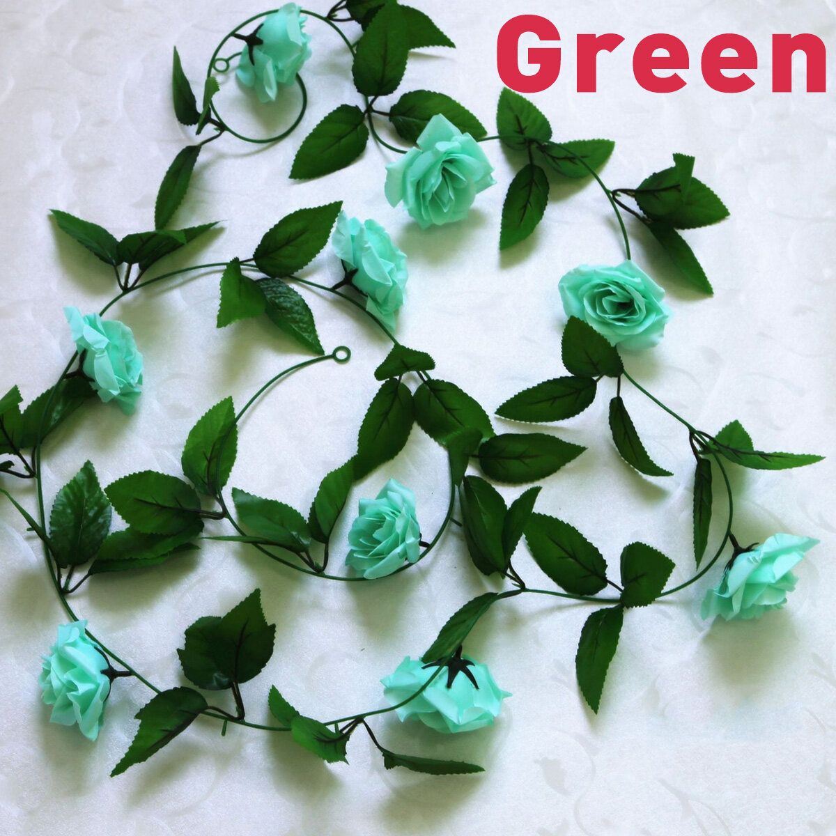 2.4m Vine Ivy Artificial Garland Silk Flowers Perfect For Decorating Wedding/Home/Party/Garden Decor